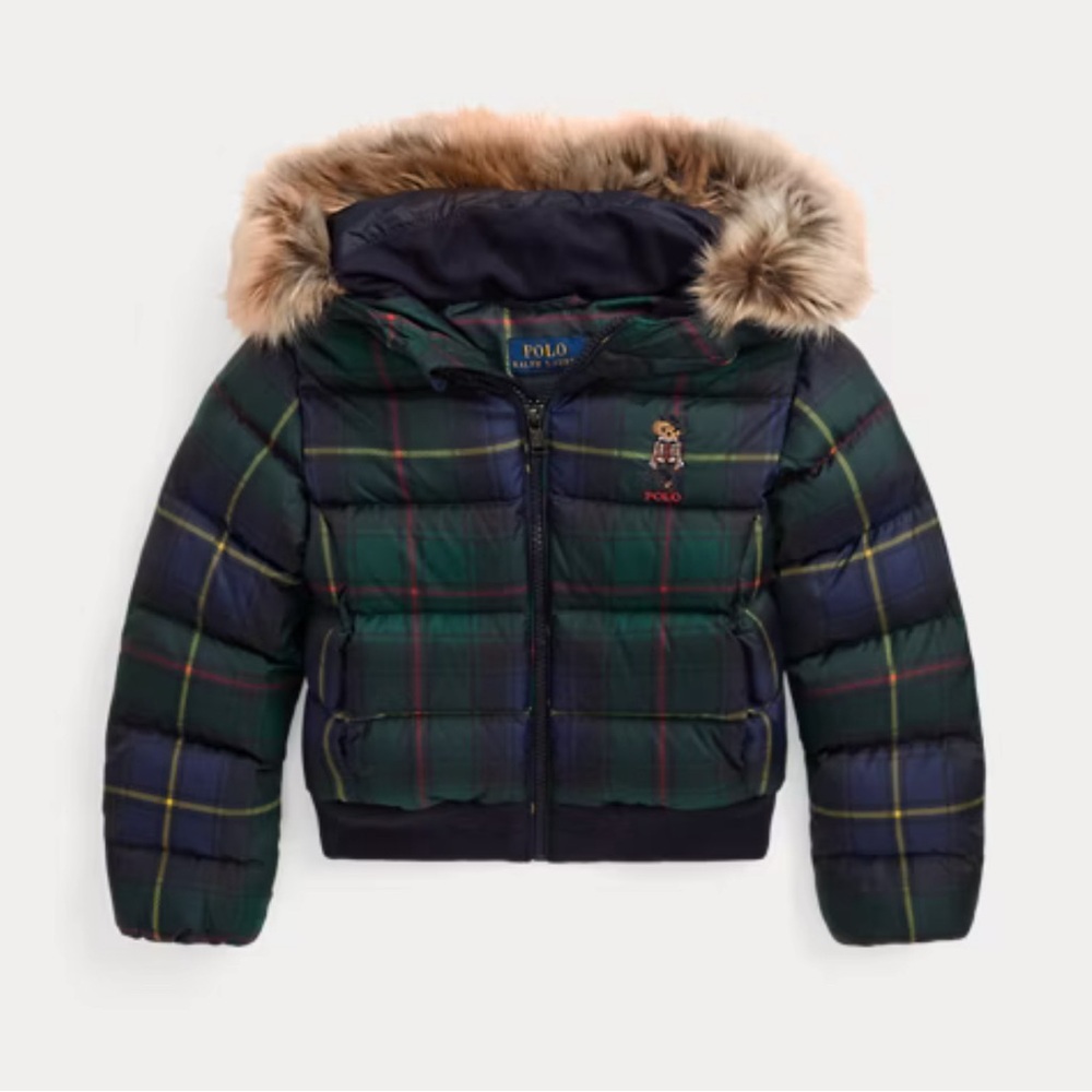 Water-Resistant Polo Bear Down Jacket like NEW Condition